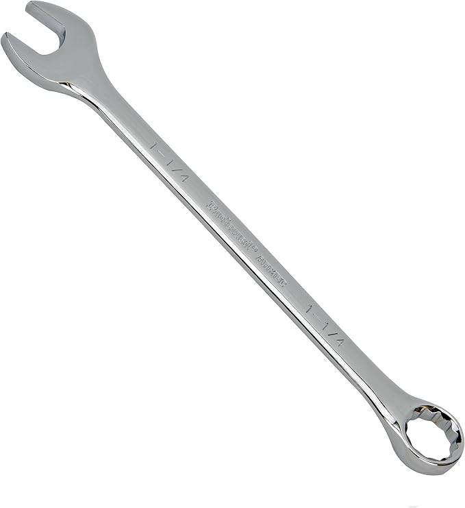 T46023 Combination Wrench, Chrome Finish, 1 1/4"