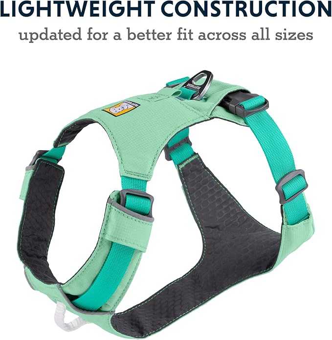 Ruffwear, Hi & Light, Everyday Lightweight Dog Harness, Trail Running, Walking, Hiking, All-Day Wear, Alpenglow Pink, Medium