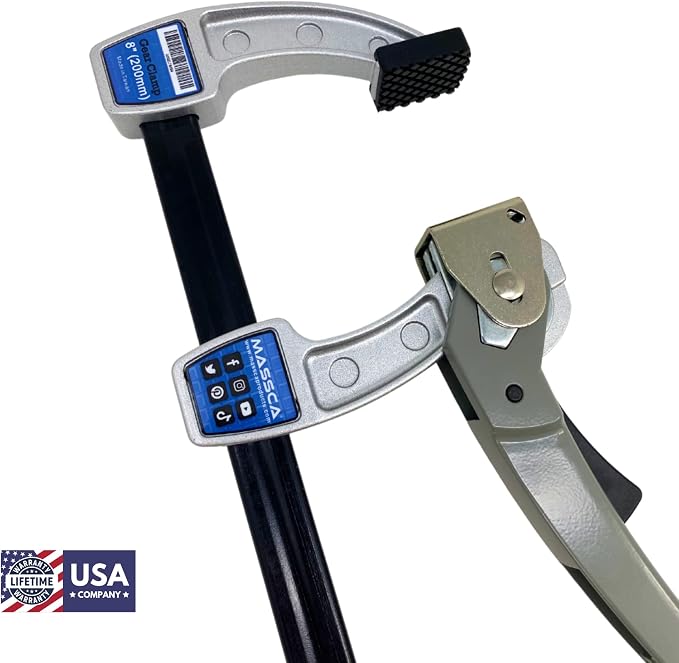 Massca Aluminum Quick Gear Clamp | 8 Inches
