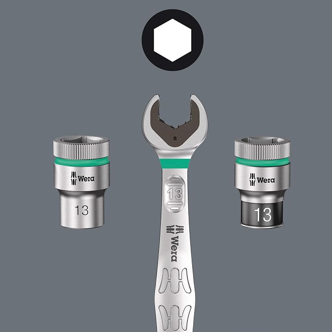 Wera 05004016001 8100 SA 6 Zyklop Metric Speed Ratchet Set, 28 Piece, 1/4" Drive