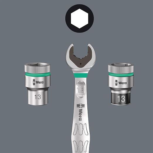 Wera 05020022001 Joker Ratcheting Combination Set, 6 Piece