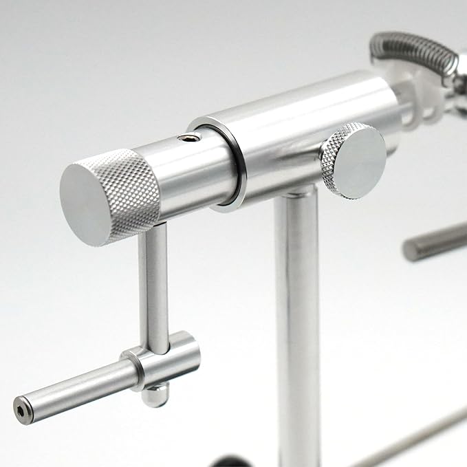 V2 Rotary Fly Tying Vise w/Travel Base, Silver
