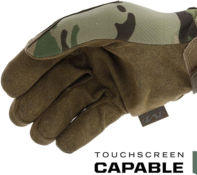 Mechanix Wear: The Original MultiCam Tactical Work Gloves with Secure Fit, Flexible Grip for Multi-purpose Use, Durable Touchscreen Safety Gloves for Men (X-Large, MultiCam)