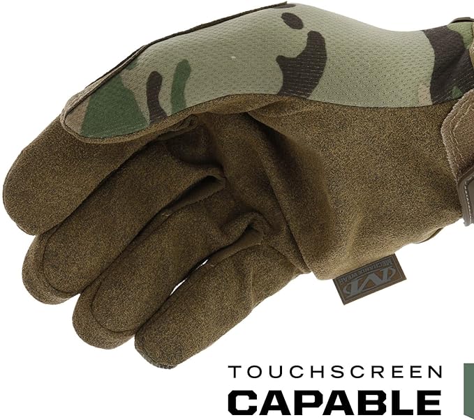 Mechanix Wear Original Tactical Glove - High Performance Anti-Slip Grip Safety Gloves - Impact Resistant & Touchscreen Capable - Large - MultiCam Camouflage