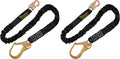 TRSMIMA Safety Harness Lanyard Retractable - Fall Protection Climbing Tree Strap 6 FT Single Leg Internal Shock Absorbing with Hook | Fall Protection 6 FT Single Leg Internal Shock Absorbing with Snap Hook