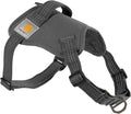 Carhartt Nylon Duck No Pull Dog Harness Gravel L | Fully Adjustable Dog Harness with Quick Control Handle and Reflective Accents