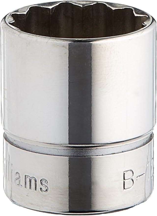 Williams B-1226 3/8 Drive Shallow Socket, 12 Point, 13/16-Inch