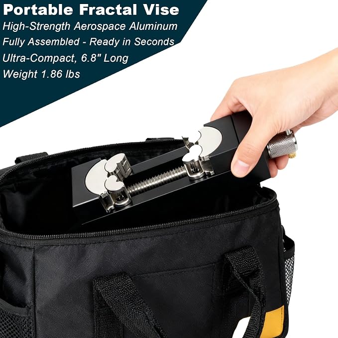 ARKNOAH Smart Fractal Vise, Heavy Duty Self-adjusting Table Vise