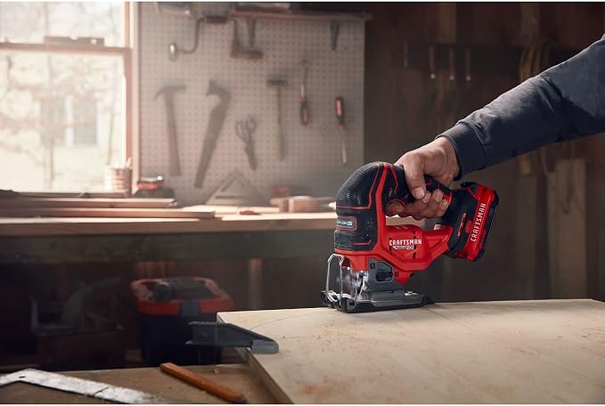 CRAFTSMAN V20 RP Cordless Jig Saw, 3 Orbital Settings, Up to 3,200 SPM, Variable Speed Keyless, Bare Tool Only (CMCS650B)