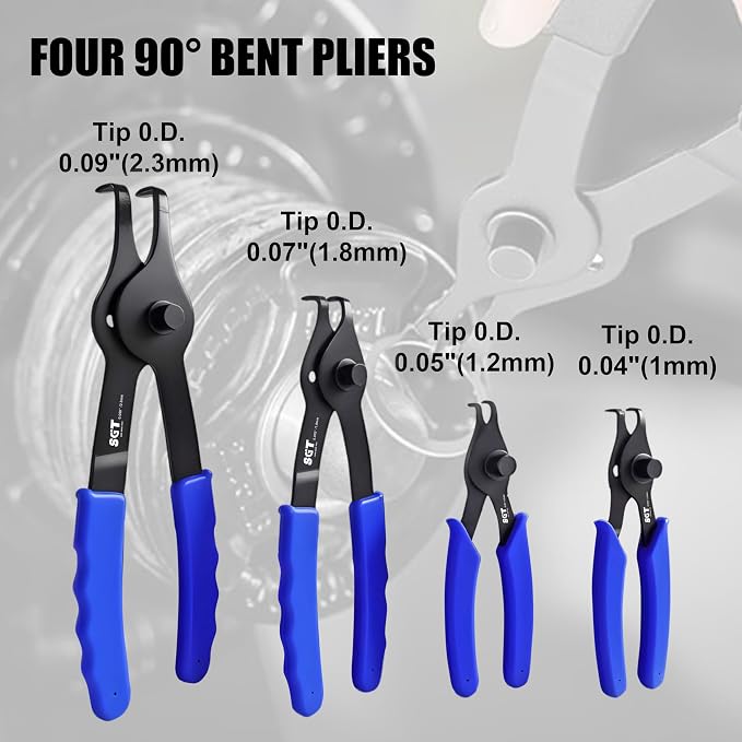 14pcs Snap Ring Pliers Set, Internal and External Circlip C Clip Pliers Kit