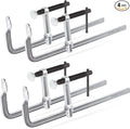 4-Pack 12 Inch Welding Bar Clamps | Drop Forged Steel Bar Clamps Throat Depth 3 inch Load Force 450 Lbs for Woodworking,Welding, Metal working