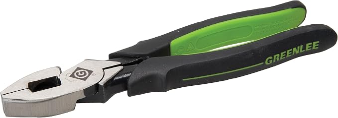 Greenlee 0151-08M High Leverage Side-Cutting Pliers, Molded Grip, 8"