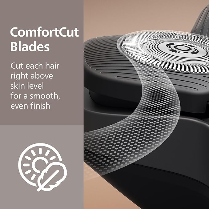 Philips Norelco Head Shaver Pro 7000 Series - Electric Shaver for Men and Women, 360° Flexing Head & ComfortCut Blades for Clean Shave, Gentle on Skin, Model HS7980/40