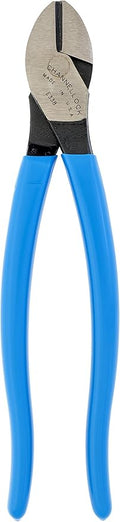 Channellock E338 8-Inch Diagonal Cutting Pliers with Xtreme Leverage Technology (XLT) Requires Less Force to Cut than Other High-Leverage Models | Laser Heat-Treated Cutting Edge for Extended Life | Forged from High Carbon Steel | Made in USA
