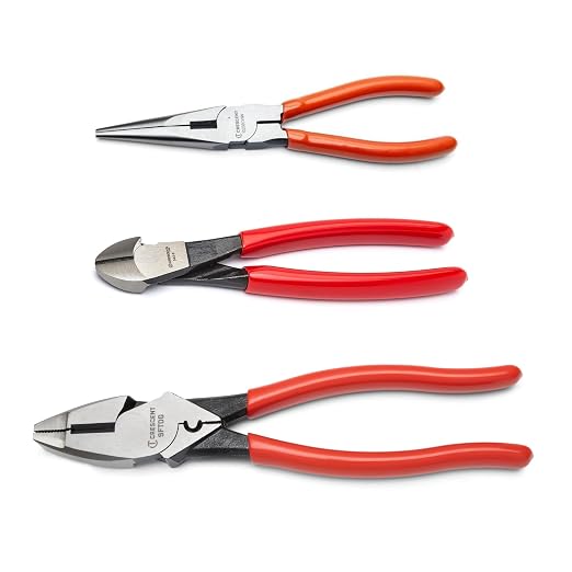 Crescent 9FTDG Linesman Wide Fish Tape Puller Dipped Plier, 9.5" Size