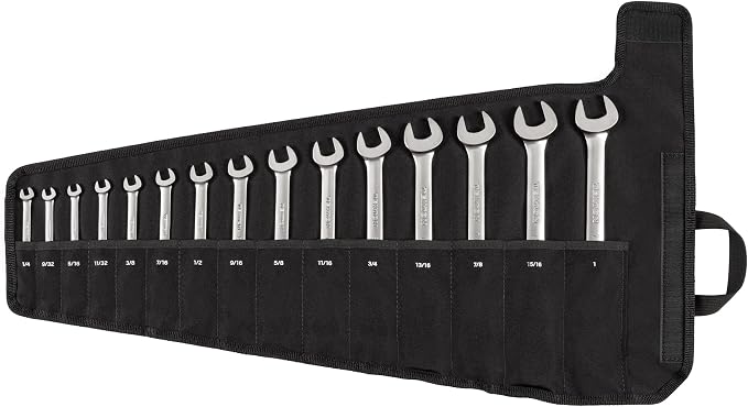 TEKTON Flex Head Ratcheting Combination Wrench Set, 15-Piece | WRC95401