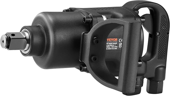 VEVOR 1 Inch Air Impact Wrench Up to 2730 ft-lbs Reverse Torque | Pneumatic Driven, Forward/Reverse Control, Lightweight with 2 Handles, Ideal for Heavy Duty Repairs and Maintenance