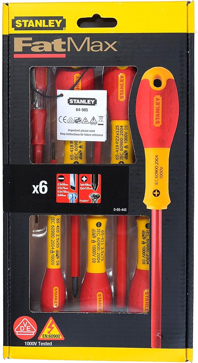 Stanley 0-65-443 Screwdriver-Set (6-piece), Multicolor