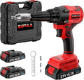 Cordless Rivet Gun, Electric Rivet Gun Kit with 2PCS Battery and Charger, Brushless Blind Riveter Tool Kit for 1/8", 5/32", 3/16" Rivets