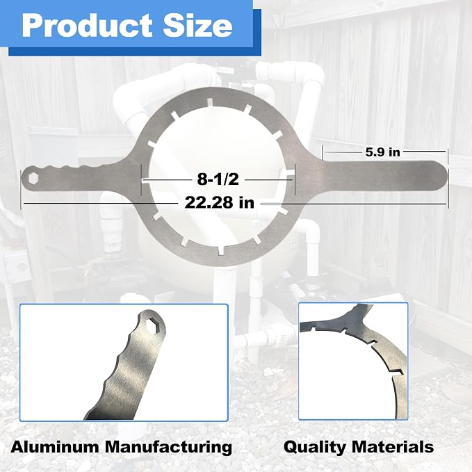 154527 8-1/2'' Aluminum Wrench for Sand Filter TR100C,TR140C,TR100C-3, TR140C-3,AFP-180 Waterfall Pump