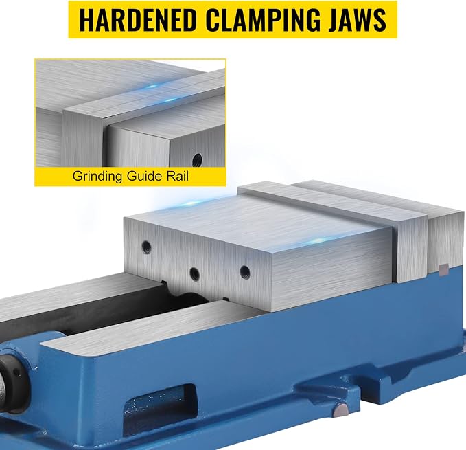 VEVOR 6 Inch ACCU Lock Down Vise Precision Milling Vice 6 Inch Jaw Width Drill Press Vise Milling Drilling Machine Bench Clamp Clamping Vice (6'')