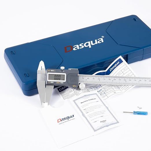 Digital Caliper 8 Inch (0–200mm), Large LCD Electronic Calipers with Inch/Metric Conversion, Stainless Steel Measuring Tool, ±0.03mm Accuracy