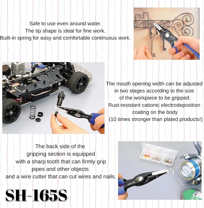 Igarashi IPS Soft-Jaw Pliers Set (PH-165 & SH-165S) Non-Marring Slip Joint Pliers for Delicate Work Made in Japan (Tsubame-Sanjo) with Microfiber Cloth