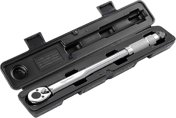 Amazon Basics 3/8-inch Drive Click Torque Wrench Ratchet, 15-80 ft.-lb, 20.4-108.5 Nm