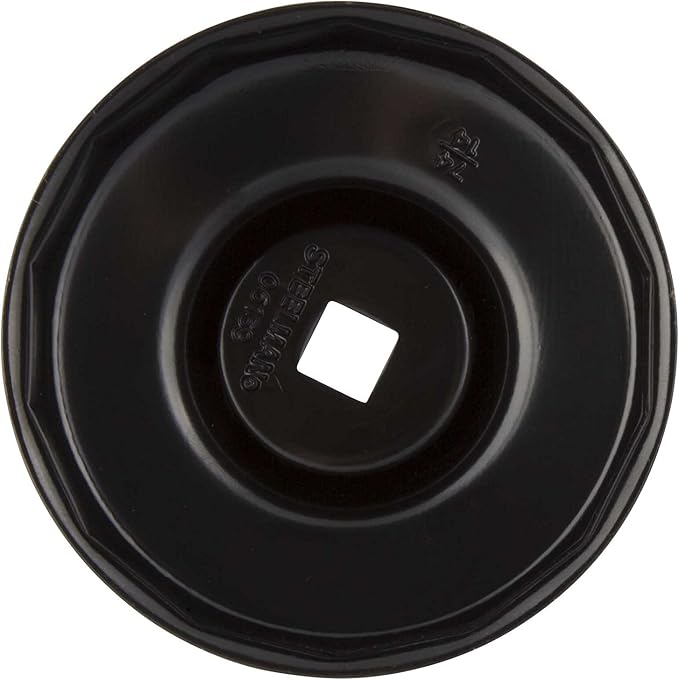 Steelman Low Profile Oil Filter Cap Wrench Socket 74mm x 14 Flute, 3/8-inch Drive, Heavy Duty Chrome Vanadium Steel