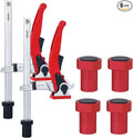 Bench Dog Clamp for Woodworking 3/4" Dog Hole, 2 Pack Quick-Ratchet Bench Clamps with 19mm Non-Slip Bench Dogs, Heavy-Duty Chrome Vanadium, Compatible with MFT Tables and Workbenches