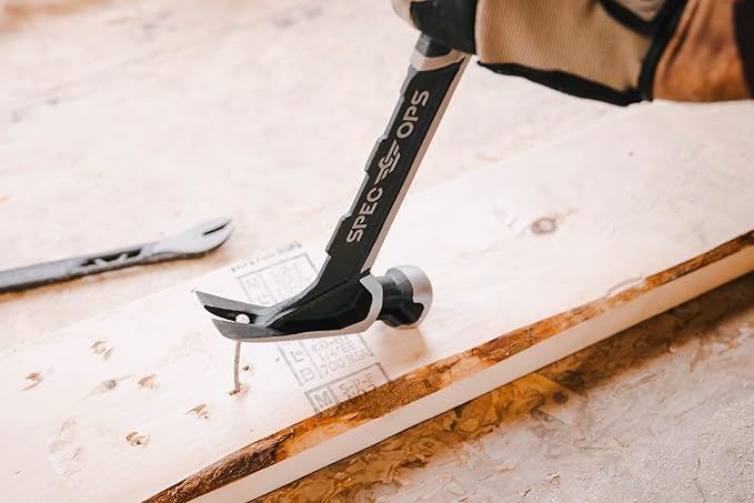 Spec Ops Tools Framing Hammer, 22 oz, Rip Claw, Smooth Face, Shock-Absorbing Grip, 3% Donated to Veterans