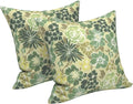 LVTXIII Outdoor Pillows 20x20 Inch, 2 Pack Large Decorative Square Throw Pillows with Inserts for Couch, Bed, Floor Seating, Patio Furniture, Green Rose