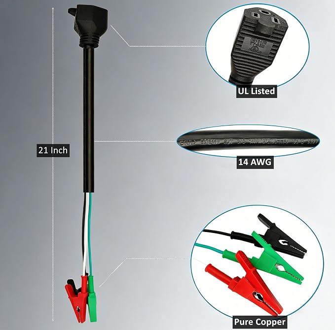 HVAC Tools Kit Accessory for Circuit Breaker Finder Vacuum Pump, Ac Guages Clearance and Equipment, Compatible with Yellow Jacket 69522, 69411,RT310,RT250,RT310,ET300,ET310