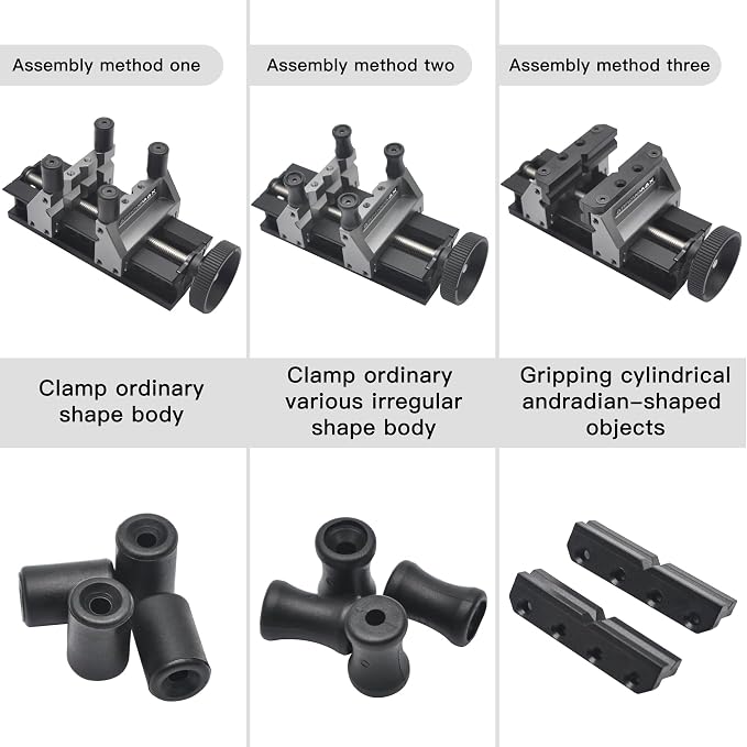 AM ARROWMAX Precision Double-Ended Mini Bench Vise - Crafted from aerospace-grade aluminum alloy and precision CNC machined, Enhance Precision and Stability for Crafts,Jewelry Making, 230682