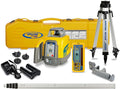 Spectra Precision LL1505C Rotary Laser Kit with HL450 Receiver, GR151 Grade Rod (tenths), Tripod, NiMH Battery & Accessories — ±1.5 mm Accuracy, IP66 Rugged Design - Premium - System Case