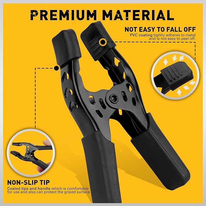 20-Piece Spring Clamps for Woodworking/Backdrop Stand/Pool Cover / 4-inch Tarp Clamps Heavy Duty Clips Spring Clips Metal Clamp Large Heavy Duty Clamps