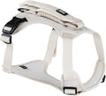 TUG Grab Dog Harness with Built-in Magnetic Traffic Leash (Large/Cream) | Padded Magnetic Traffic Handle | Dual Leash Clips | 4-Point Adjustable Fit | Durable Nylon