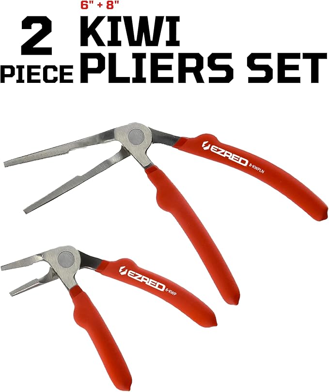 EZRED KWP2 Kiwi Bent Head Needle-Nose Pliers, Set of 2