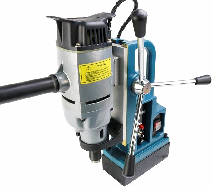 Steel Dragon Tools MD25 1350W Magnetic Drill Press with 1in. Boring Diameter 7in. Boring Depth & 3372 lb Magnetic Force