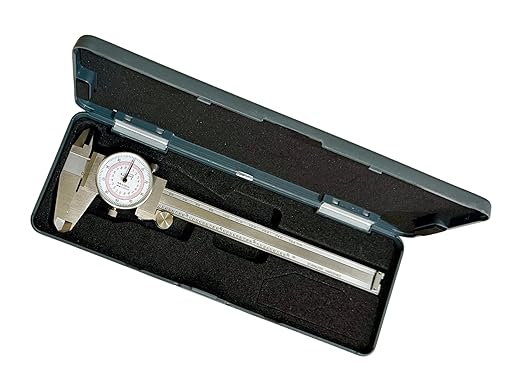 iGAGING 6-Inch 150 mm Dial Caliper, Dual Reading Scale, Metric and SAE Standard Measurement