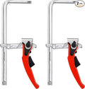 MAXPOWER Ratcheting Table Clamp, Quick Release Clamp For MFT and Guide Rail System, Bar Clamp with 7 7/8" Capacity x 2 3/8" Throat Depth, 530 lbs Clamping Force - 2 Pack