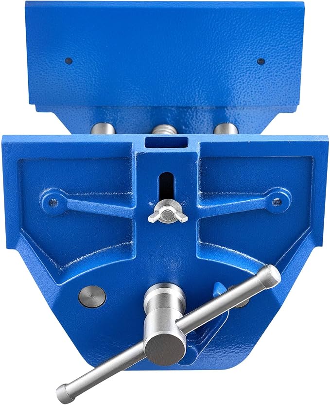 VEVOR Woodworking Vise, 7 Inch Jaw Width, Quick Release Wood Bench Vise, 8 Inch Max Jaw Opening, Heavy-duty Cast Iron Construction, Workbench Vice with Adjustable Front Stop, for Woodworking Drilling