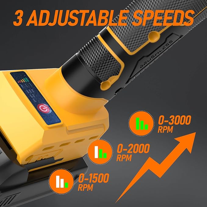 Cordless Metal Nibbler Compatible with DeWalt 20V Battery(No Battery) Brushless Metal Cutter 3-Speed with Assist Handle & 2 Blades for Stainless Steel Aluminum