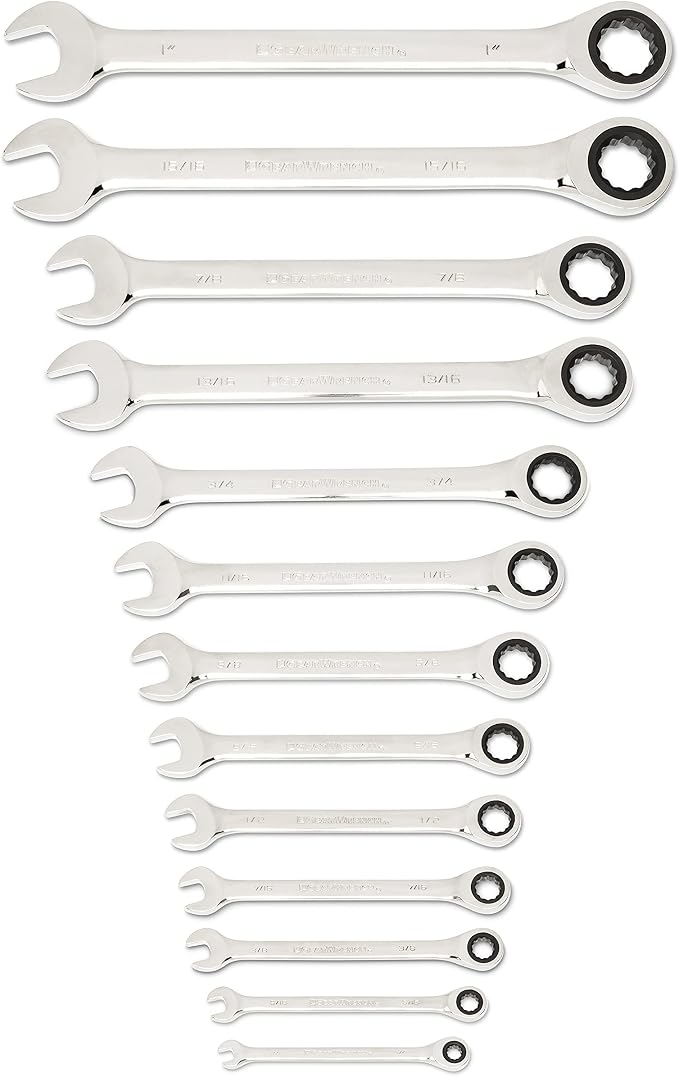 GEARWRENCH 25 Pc. Combination Ratcheting Wrench Set, SAE/MM - 86700 (Pack of 2)
