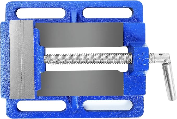 Forward Q194A 4 Inch Drill Press Vise Portable Bench Vise with Slotted Base
