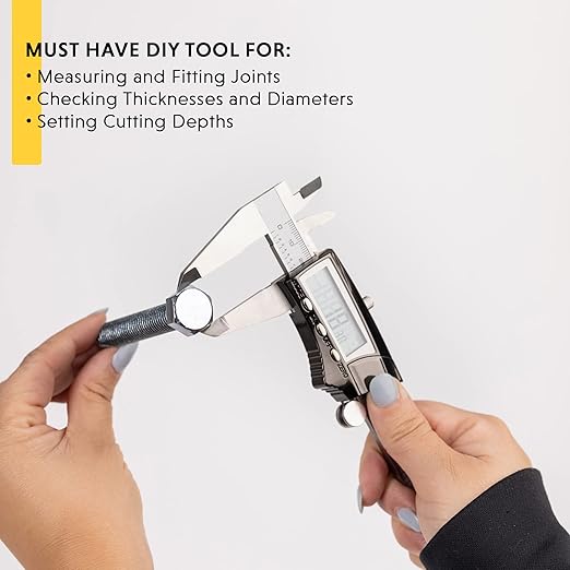 General Tools Digital Caliper 14712 - 12" Caliper Measuring Tool - Stainless Steel Ruler