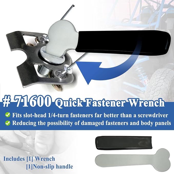 71600 Quick Fastener Wrench, Easy Operation in Tight Spaces, Car Maintenance Fastening Tool