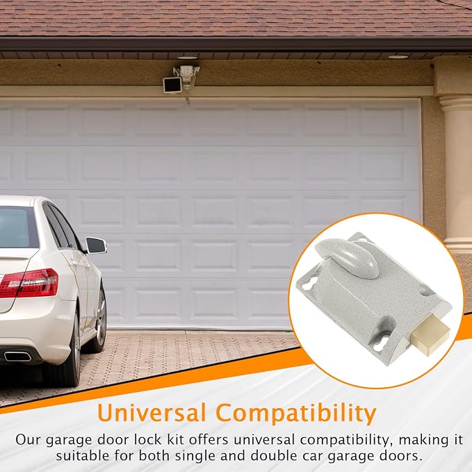 MorningRo A Set Garage Door Locks Set with Keys Twist Deadbolt Locks | Center Mount Design, Diecast Aluminum Cylinder, Twist Knob Locks, Secure Deadbolt for Garage Door Security