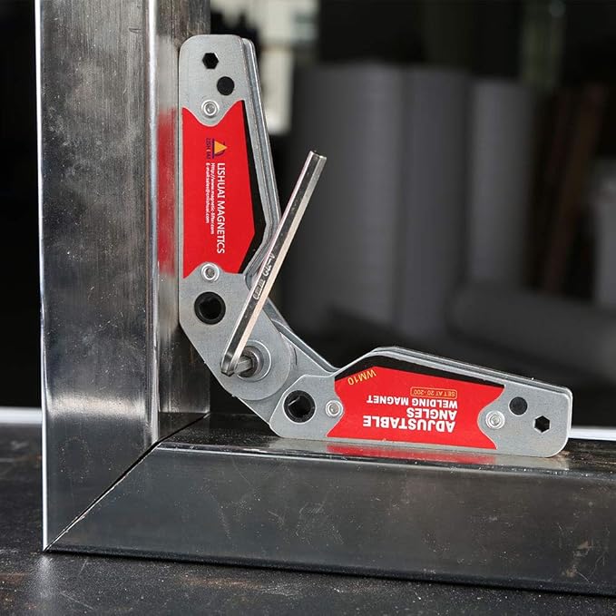 LISHUAI New Adjustable Angle(20°~200°) Welding Magnet clamp,Welder Tool Accessories (Small)