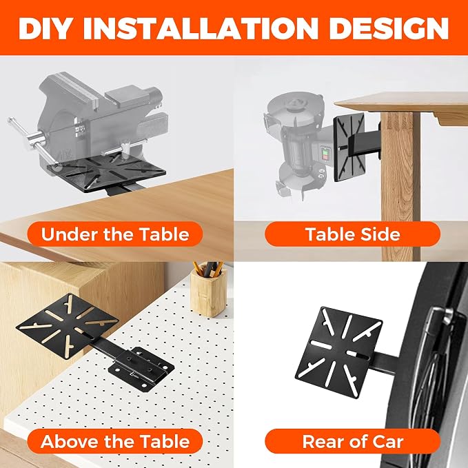 Mount Vise and Grinder, Heavy Duty Carbon Steel Bench Mount Table Mount